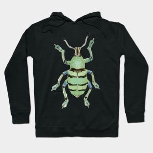 Papuan Green Weevil Digital Painting Hoodie